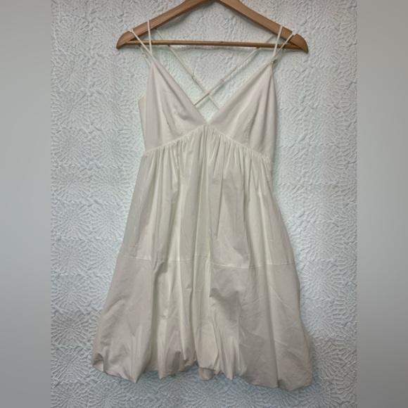 Cinq A Sept Mini Effie Dress Size 4 White Bubble Sundress Bridal Summer Chic NWT - Picture 16 of 16
